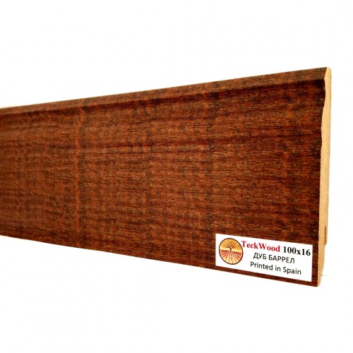 Плинтус МДФ ламинированный TeckWood дуб Баррел 2150×100×16