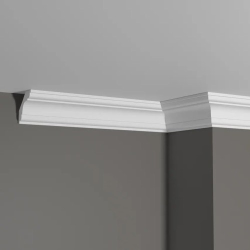 Потолочный плинтус под покраску Decor-Dizayn DD05 2000×49×49