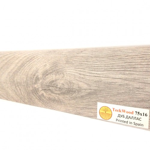 Плинтус МДФ ламинированный TeckWood Дуб Даллас 2150×75×16