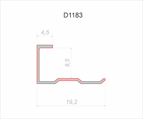 Decaro Соединительный профиль Wallpanels  D1183