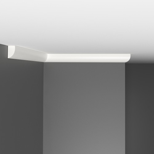 Потолочный плинтус под покраску Decomaster Артпрофиль A019 2000×11×19