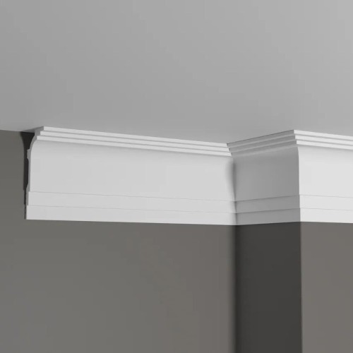 Потолочный плинтус под покраску Decor-Dizayn Грани DD515 2000×50×100