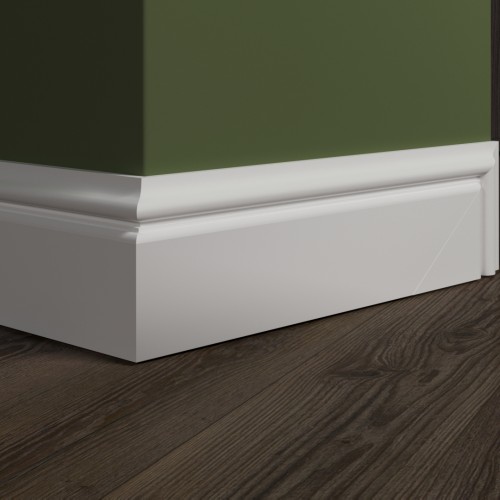 Плинтус Evrowood МДФ Белый PN 100 2000×100×16