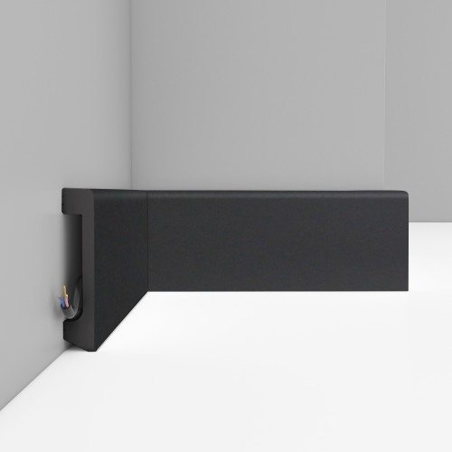 Плинтус Decomaster Антрацит D235-112 2400×80×17