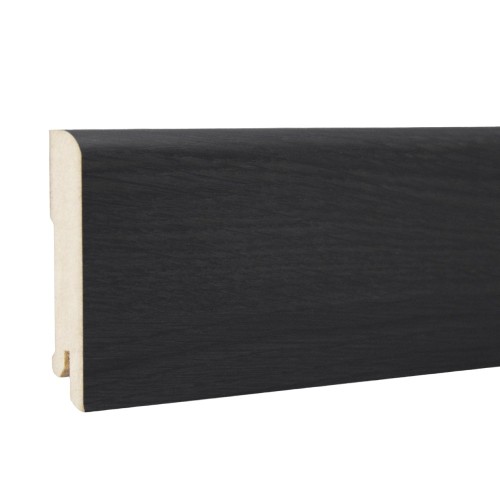 Плинтус МДФ ламинированный DeArtio Дуб темный B202-16 2050×80×16