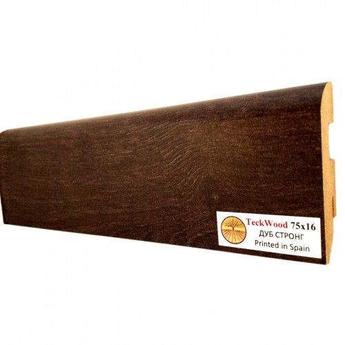 Плинтус МДФ ламинированный TeckWood Дуб Стронг 2150×75×16