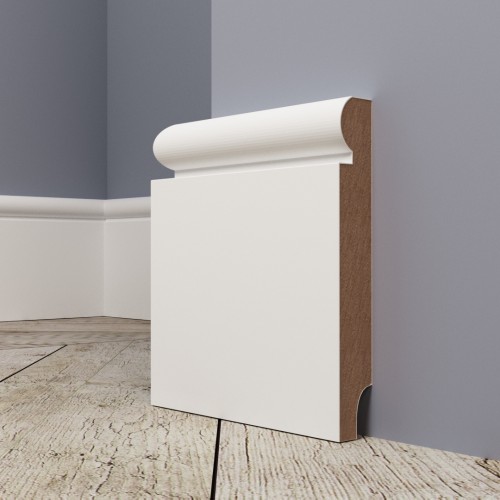 Плинтус Evrowood МДФ Белый PN 030 2000×80×16