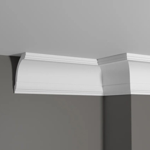 Потолочный плинтус под покраску Decor-Dizayn DD08 2000×77×100