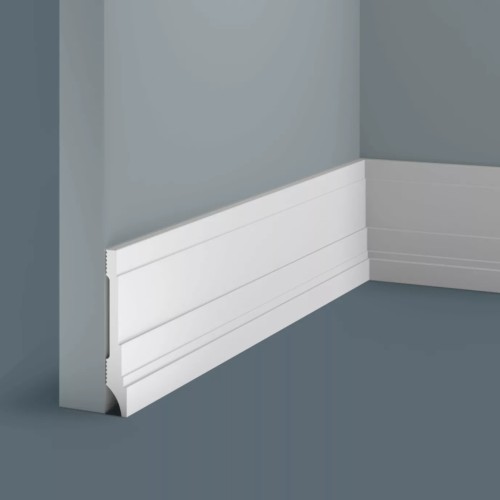 Плинтус под покраску Cosca Decor Экополимер PX042 2000×83×12