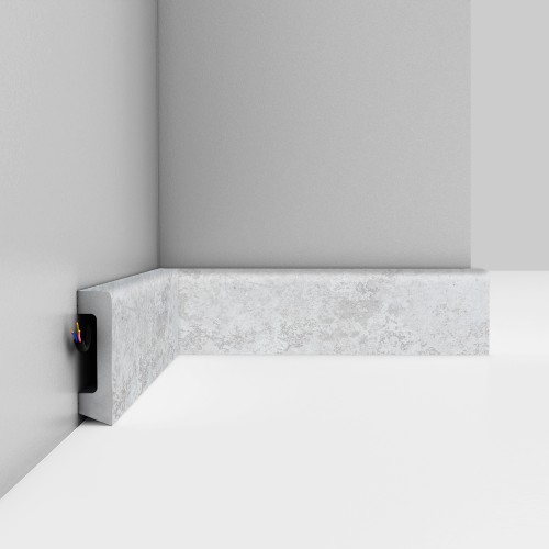 Плинтус Decomaster Травертин светлый D234-1619 2400×58×16