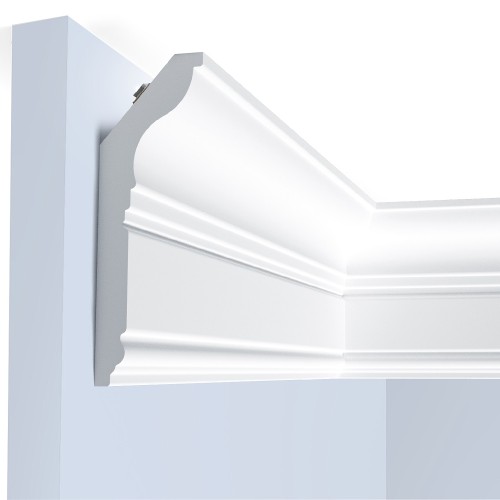 Потолочный плинтус под покраску Hiwood L1902 с подсветкой 2000×35×120