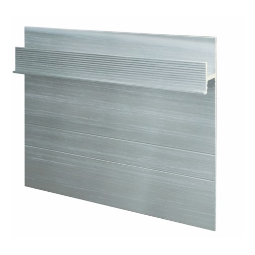 Плинтус алюминиевый скрытый Ликорн C-02.2.1 блестящий с подсветкой 2050×105×13,3