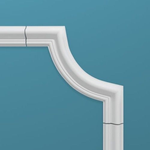 Угловой элемент к молдингу под покраску Перфект Плюс P54-1 190×190×16