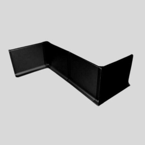 Плинтус алюминиевый Modern Decor L-образный черный 2950×40×10