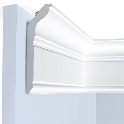 Потолочный плинтус под покраску Hiwood L1902L с подсветкой 2000×42×150