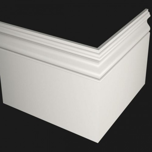 Плинтус Evrowood МДФ Белый PN 200 2000×200×16