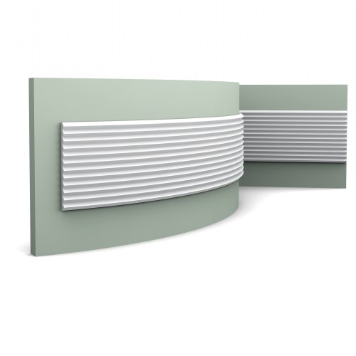 Стеновая панель под покраску Orac Decor Modern Zigzag W108F гибкая 2000×250×18