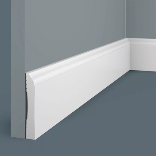 Плинтус под покраску Cosca Decor Экополимер PX030 2000×82×13