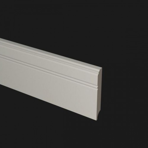 Плинтус Evrowood МДФ Белый PN 120 2000×110×16