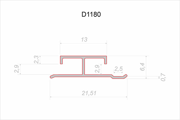 Decaro Соединительный профиль Wallpanels  D1180