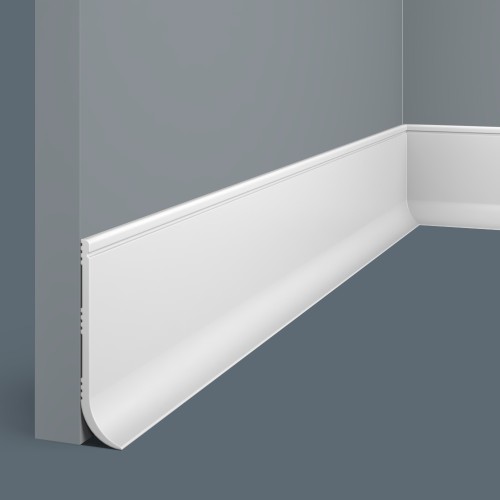 Плинтус под покраску Cosca Decor Экополимер PL003 2000×80×18