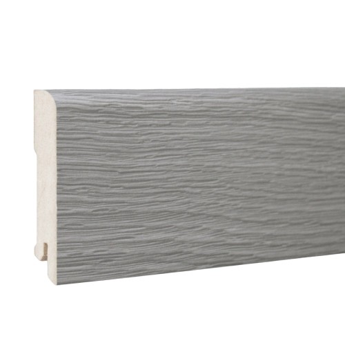 Плинтус МДФ ламинированный DeArtio Дуб серый брашированный B202-08 2050×80×16
