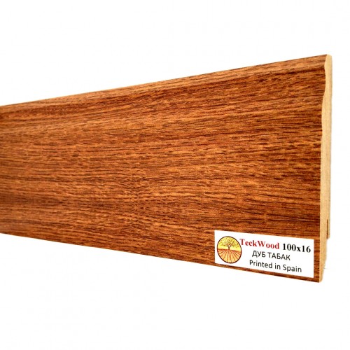 Плинтус МДФ ламинированный TeckWood Дуб Табак 2150×100×16