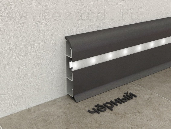 Плинтус  кабельный с подсветкой  ALP-65 led