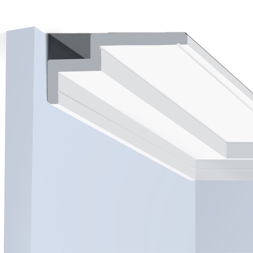 Потолочный плинтус под покраску Hiwood A165L 2000×165×62