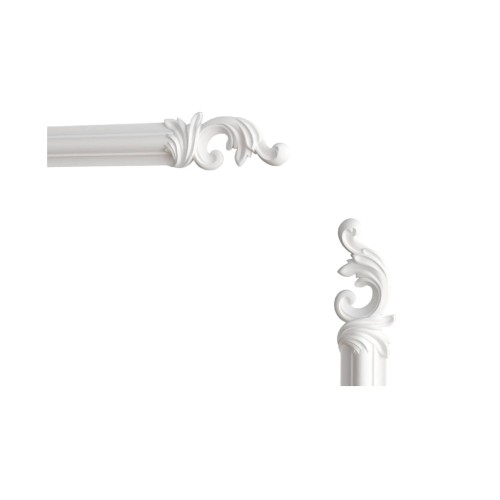 Угловой элемент к молдингу под покраску Decor-Dizayn H1-DD002 LR 165×71×26