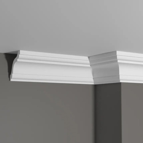 Потолочный плинтус под покраску Decor-Dizayn DD44 2000×73×76