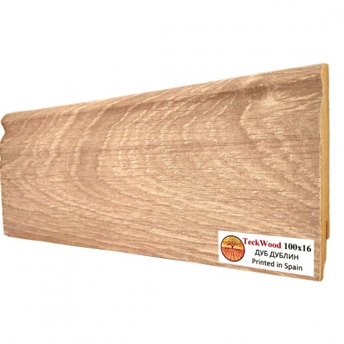 Плинтус МДФ ламинированный TeckWood дуб Дублин 2150×100×16