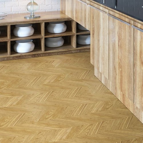 Пробковые полы Corkstyle Chevron Gold 1235×305×10