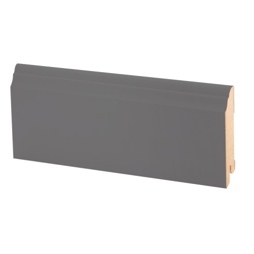 Плинтус МДФ ламинированный Ликорн K-26 темно-серый 2050×80×16