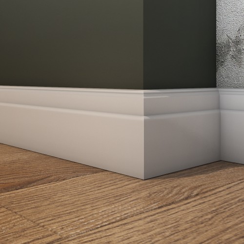 Плинтус Evrowood МДФ Белый PN 110 2000×110×22