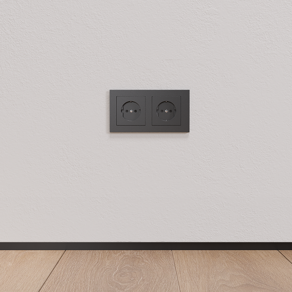 Теневой профиль Черный  13,3х60х2050мм