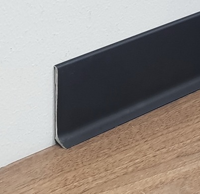 Плинтус Алюминиевый анодированный Серебро матовое 3м