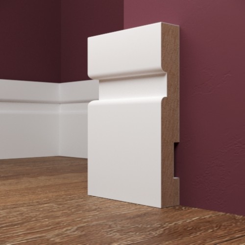 Плинтус Evrowood МДФ Белый PN 101 2000×100×16