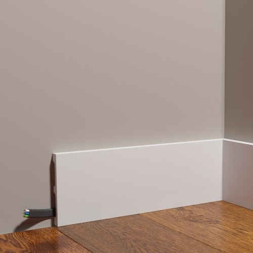 Плинтус под покраску гибкий Decor-Dizayn Грани DD709F 2000×100×13