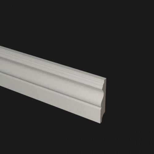 Плинтус Evrowood МДФ Белый PN 070 2000×89×18