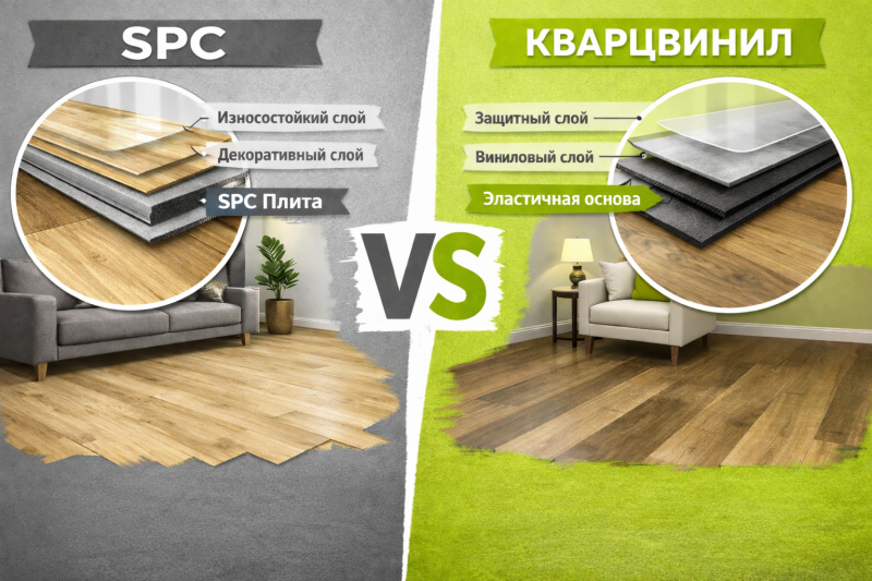 SPC-плитка или кварцвинил: что лучше?