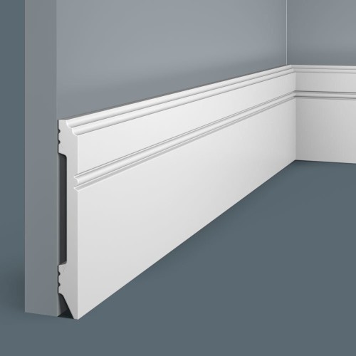 Плинтус под покраску Cosca Decor Экополимер PX005 2000×108×12