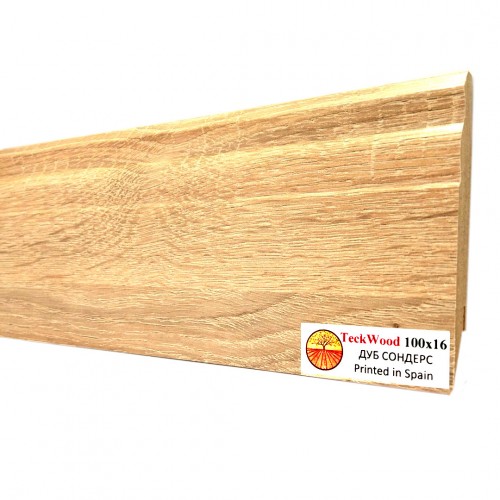 Плинтус МДФ ламинированный TeckWood дуб Сондерс 2150×100×16