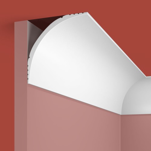 Потолочный плинтус под покраску Cosca Decor KX009 2000×87×87
