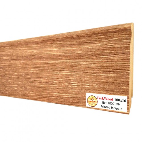 Плинтус МДФ ламинированный TeckWood дуб Бостон 2150×100×16
