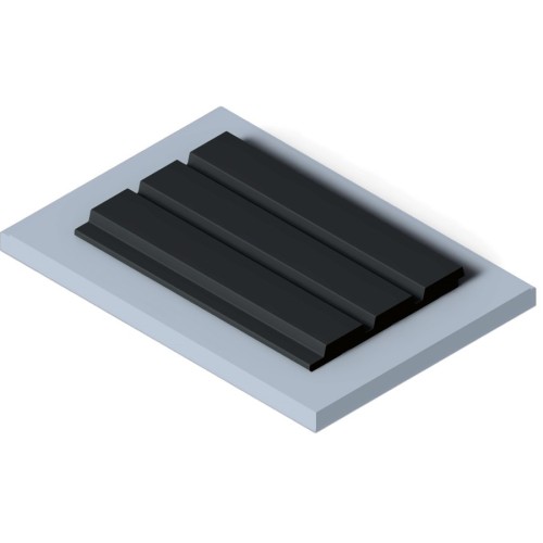 Стеновая панель из полистирола Hiwood LV124 BK 2700×120×12