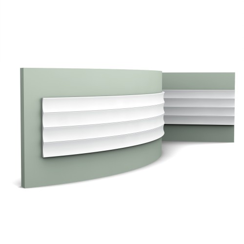 Стеновая панель под покраску Orac Decor Modern Valley W114F гибкая 2000×250×15