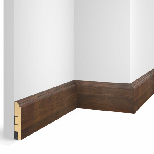 Плинтус МДФ Cosca Decor Экошпон WP07 Дуб Барон темный 2400×80×16