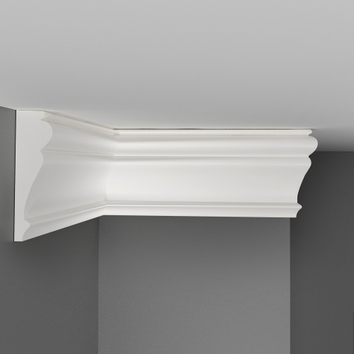 Потолочный плинтус под покраску Decomaster Дюропрофиль D152ДМ 2000×25×85
