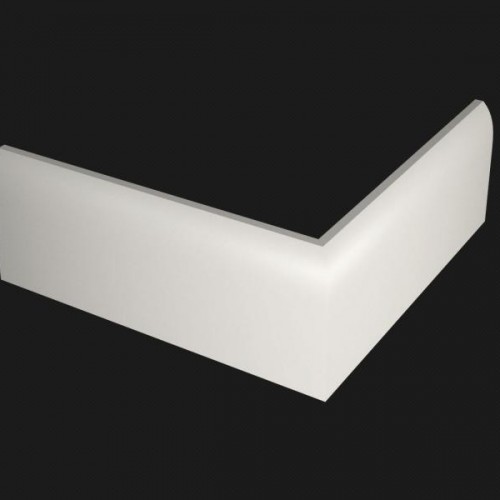 Плинтус Evrowood МДФ Белый PN 080 2000×95×16